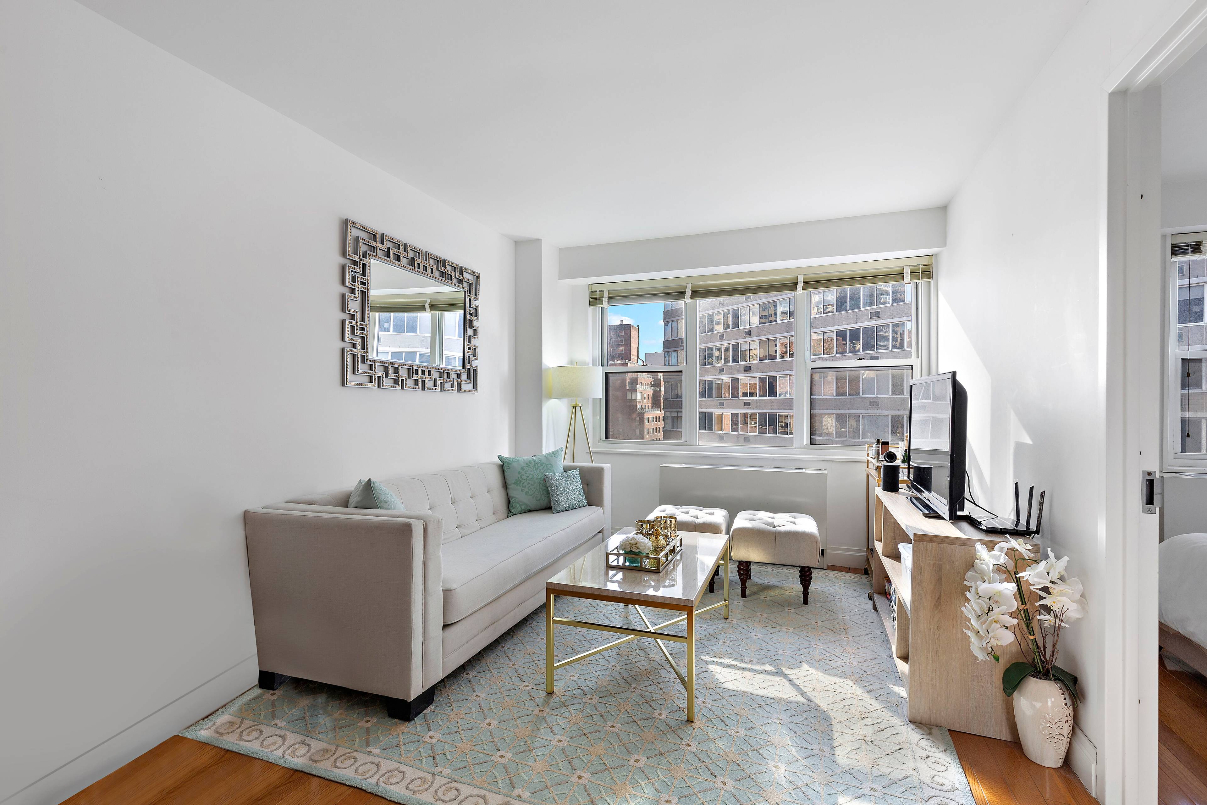 One bedroom at The Revere in Sutton Place