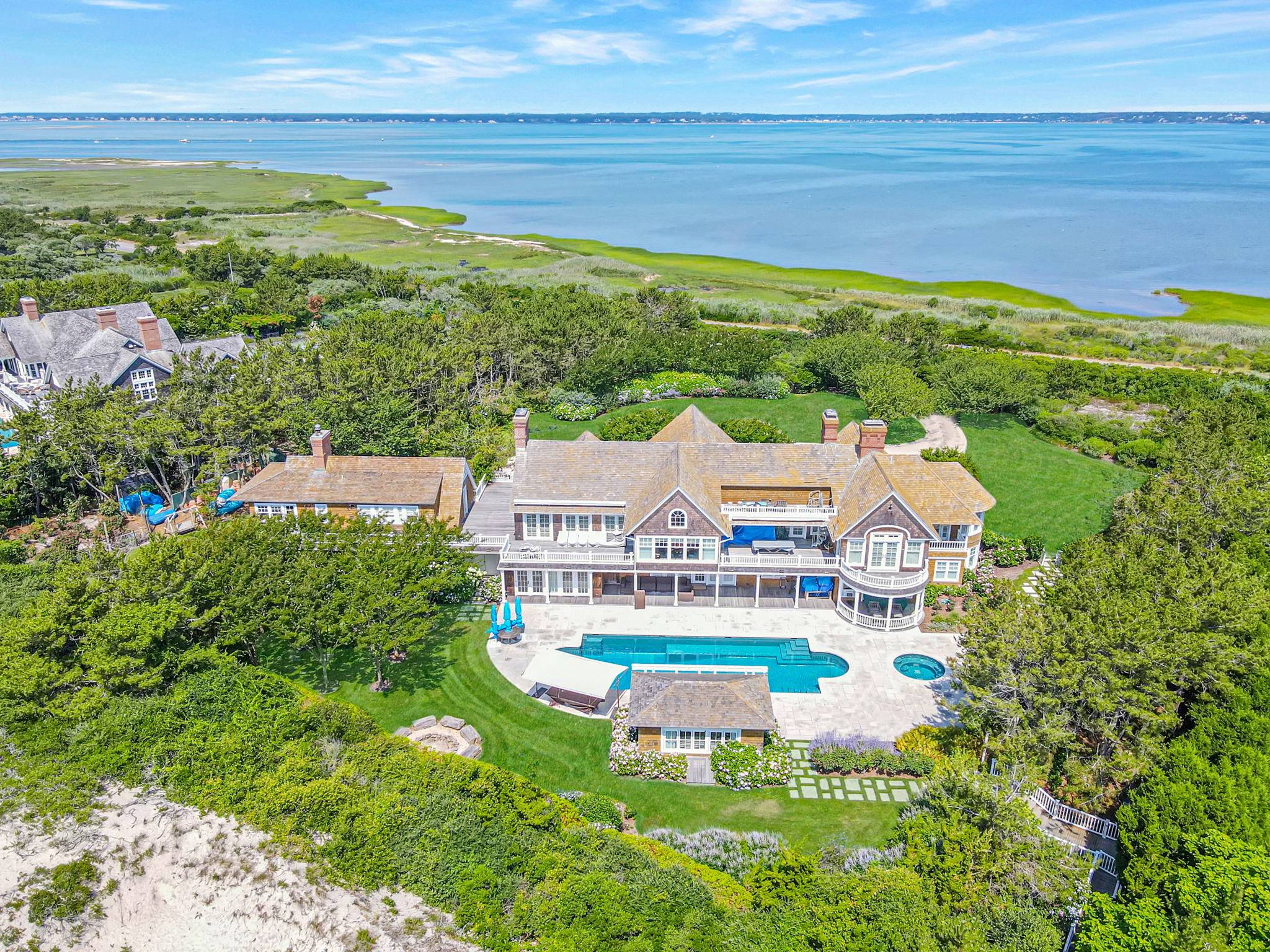 Magnificent Oceanfront Southampton 5-Acre Estate with Private Beach Access