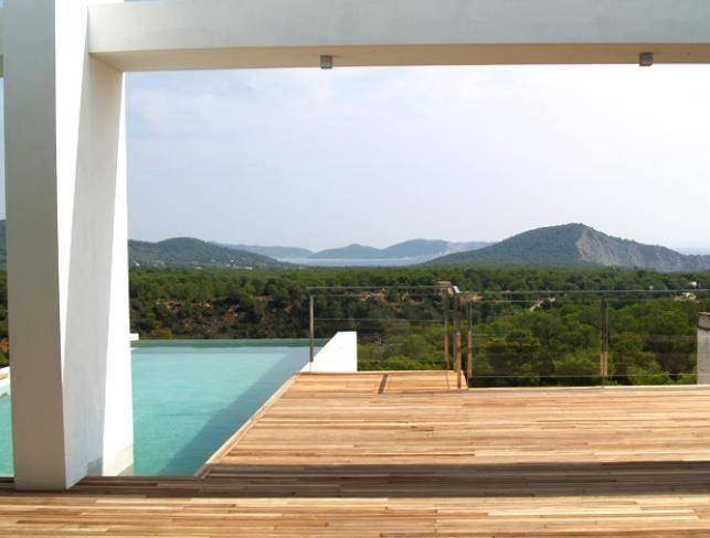 Beautiful contemporary Ibiza property for sale with stunning sea views to Porroig and Formentera.