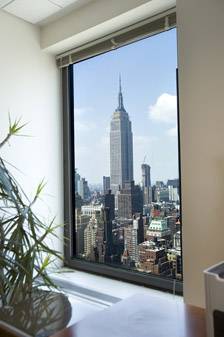 Office in premier Midtown location. Near Grand Central. Windows on four sides. Available on various high floors
