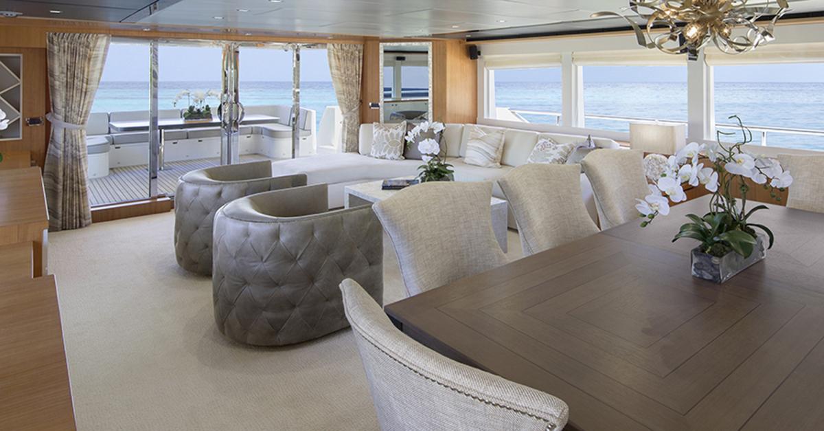 Salon looking aft