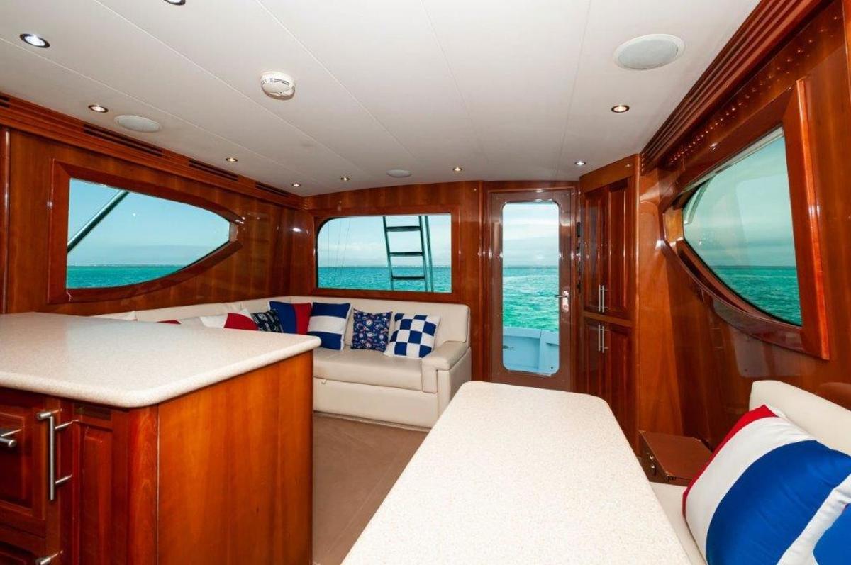 2005 50 Hatteras Convertible - Knot On Call - Salon/Galley
